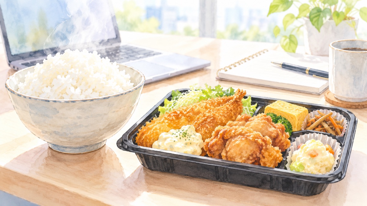 コンビニの揚げ物弁当