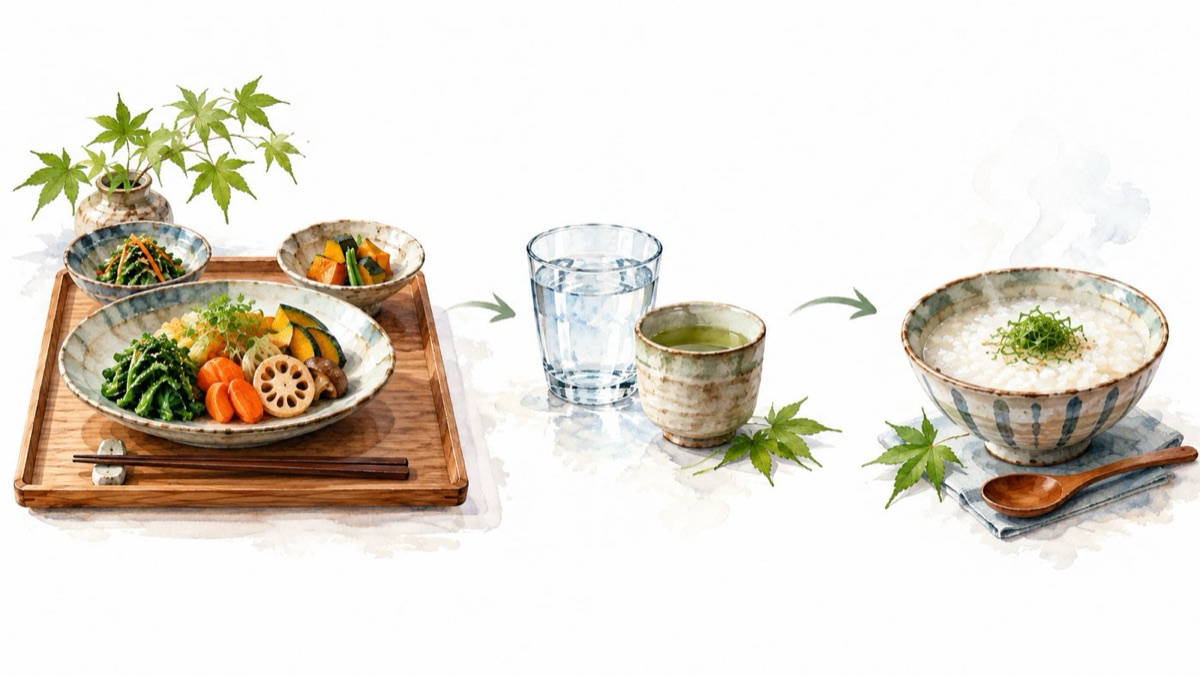 準備・実施・復食の3つの期間