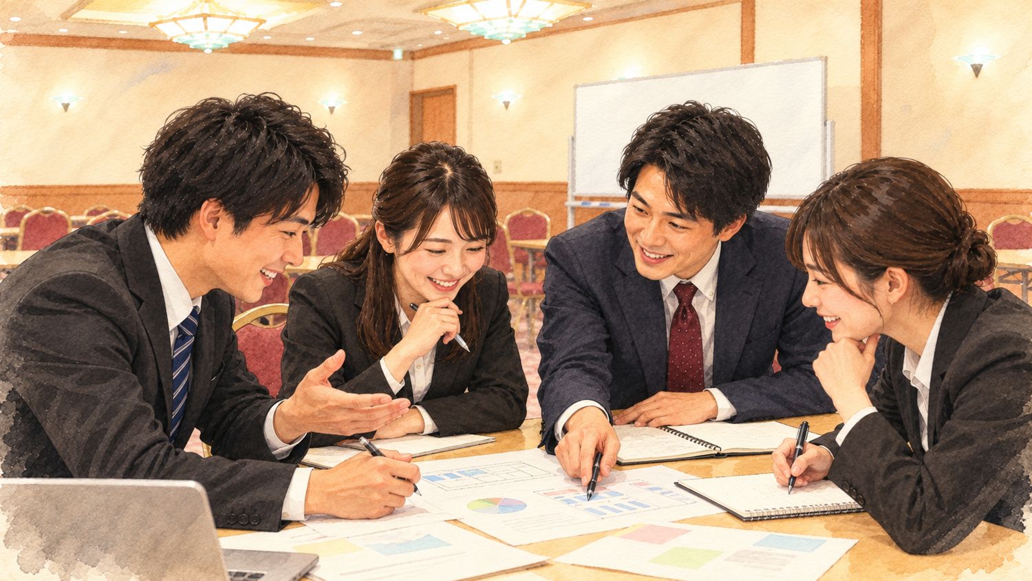 新入社員・若手社員の研修の様子